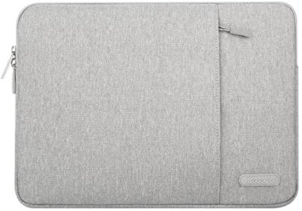 MOSISO Laptop Case 13 inch, 13 inch Laptop Sleeve Compatible with MacBook Air M4 M3 M2 M1 2025-2018 / Pro M2 M1 2025-2016, Polyester Vertical Computer Sleeve Bag with Pocket, Gray