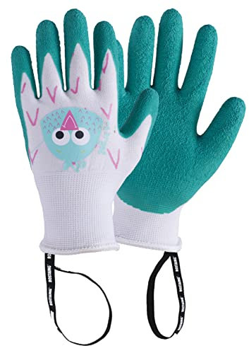 ROSTAING Kinder Gartenhandschuhe MARGOT - Ein Paar Garten- und Heimwerkerhandschuhe - Für kleine und zarte Hände und die Sicherheit Ihrer Kinder, Grün