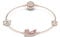 Swarovski Dazzling Swan bracelet, Magnetic, Swan, Pink, Rose gold-tone plated, L