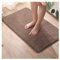 HONGBI Badematte Hochflor Weicher, Flauschiger Badezimmerteppich Badvorleger rutschfest Waschbar Schadstoffgeprüft Braun 50x80cm