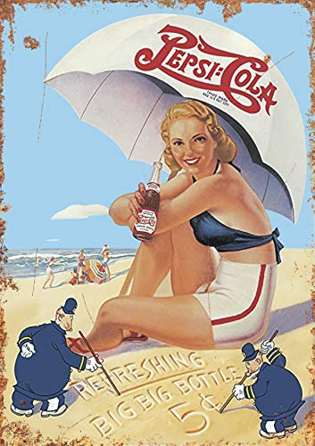 Coca Cola Vintage Wall Pubblicità Retro Targa in Metallo Cucina Drink Pop UK 22 (taglia A4 (200 x 280 mm)
