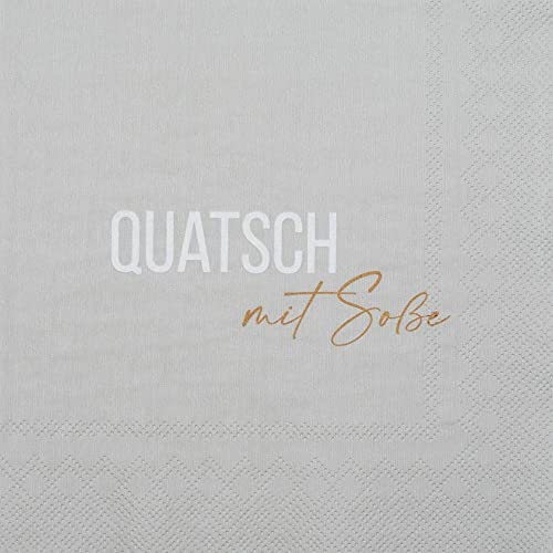 Räder Serviette 33x33cm, Quatsch mit Soße