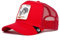 Goorin Bros. Unisex-Erwachsene The Farm Original Core Adjustable Snapback Trucker Hat Baseballkappe, Rot (Hahn), Einheitsgröße