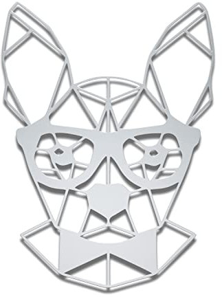 teileplus24 Wanddeko Metall Wandbild Metallbild Geometrische Wandkunst