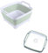 Lavabo plegable de 9 L, cubeta plegable con tapón de drenaje, lavabo plegable portátil, fregadero de camping para lavar platos, lavandería y uso en la cocina (verde)