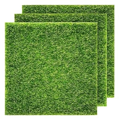 ZKSXOA 3pcs Mini Erba Artificiale,Miniature Erba Decorazione,Erba Artificiale in Miniatura,Tappeto in Erba Sintetica Giardino,Erba Artificiale in Plastica Prato per Fai da Te Ornamento del Giardino