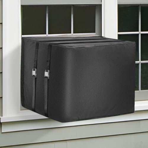 Protección aislada para unidades de aire acondicionado exteriores: cubierta de aire acondicionado de ventana y pared para retener el calor, 25.5 pulgadas de largo x 18 pulgadas de alto x 20.5 pulgadas