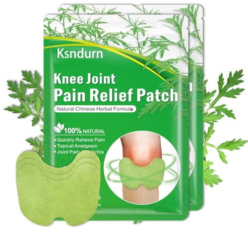 Pain Relief Patch Knie, Ksndurn Pain Relief Patch 24 Stück - Schmerzpflaster für Knie Schmerzpflaster Knie Wermutpflaster zur Schmerzlinderung