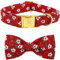 Elegant little tail Hundehalsband, Weihnachten Hundehalsband rote Blume Urlaub Haustier Halsband Hund Schleife Halsband Haustier Mädchen Junge Hundehalsband für mittlere Hunde