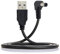 NFHK Câble de charge USB 2.0 type A mâle vers angle droit 90 degrés 5,5 x 2,5 mm DC 5 V