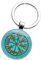 CUSTOMprivé Wikinger keltischer Kompass, Vegvisir, nordisches Glücksbringer-Geschenk, Glaskuppel-Dekoration., türkisblau, 60 mmx27 mmx7 mm