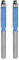 sourcing map 2pcs Flush Trim Router Bit 6mm Shank 1/4 Dia 1 Cutting Depth Top Bearing Flush Straight Cut Trimming Router Bits Carbide for Particle Board Plywood MDF Woodwork, Blue