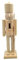 IMIKEYA Nussknacker-Ornament Aus Holz Blanke Nussknackerpuppe Unbemalte Nussknackerfigur Kreative Weihnachtsdekoration