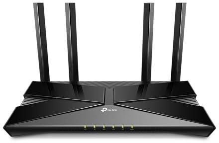 (Ricondizionato) TP-Link Archer AX58 AX3000Mbps Router WiFi 6 Dual-Band, 4 Porta Gigabit, 2402Mbps su 5 GHz e 574Mbps su 2,4 GHz, 4 Antenne Ad Alto Guadagno, Parental Control, QoS, EasyMesh, WPA3