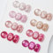 MIZHSE Cat Eye UV Gel Set, 8 Farben Cat Eye Nagellack, Rosa Rot Cateye Nagellack mit Magnet, Cateye Nagelack für DIY Nail Art, Ideales UV Nagel lack Set für Nageldesign Frühling Sommer 7ml 8er Pack