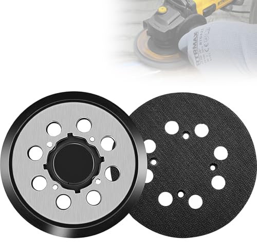 2PCS 5 Inch Sander Pads for DeWalt Sander, Metal Replacement Backing Pads for DeWalt Orbital Sander Pads, Compatible with DCW210B DWE6423 DWE6421 DCW210N, DWE64233 & N329079 Random Orbit Sander