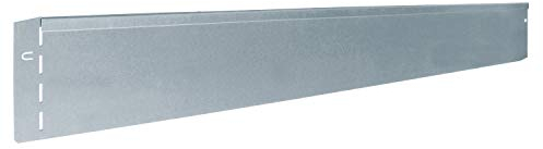 bellissa Rasenkante aus Metall - 7005 - Stahlblech feuerverzinkt, silberfarbig - 118 x 12,5 cm, Nutzlänge 34,5 m - Mit patentierter Verbindungstechnik