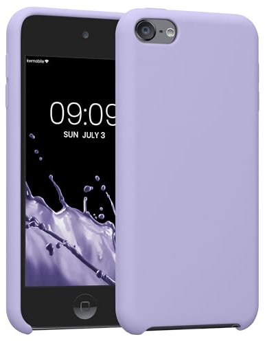 kwmobile Schutzhülle kompatibel mit Apple iPod Touch 6G / 7G (6. und 7.Generation) - Hülle Silikon gummiert - Cover Case in Lavendel