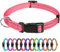 TagME Collier pour Chien, Collier en Nylon Réfléchissant Réglable Classique Convient pour Chiot et Chat, Rose, 1.0cm Largeur
