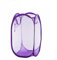 Toysrex Foldable Pop Up Mesh Washing Laundry Basket Bag Bin Hamper Toy Tidy Storage Organiser Organizer (Purple)