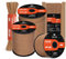 Abma Cord Paracord 4mm 9 Fili 15m Corda Paracord Nylon Corda da Paracadute Tipo 3 620lbs - Max. 280 kg - Marrone Coyote