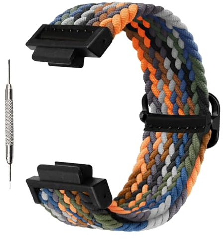 Abanen Dehnbares Solo Loop-Uhrenarmband für Casio G-SHOCK DW-5600/8900, weiches, elastisches, verstellbares, geflochtenes Armband mit verstellbarer Schnalle, für Casio GA-100/GW-B5600/GB-5600 (Denim)