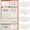 4 PCS Leinen Aufbewahrungsboxen, faltbare Schrank Organizer Container für Kleidung, Jeans, Spielzeug, Bücher, Regal, Schrank, Kleiderschrank, große Aufbewahrungsbehälter Körbe mit klarem Fenster