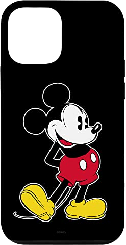 Hülle für iPhone 12 mini Disney Mickey Mouse Klassische Pose Schwarz