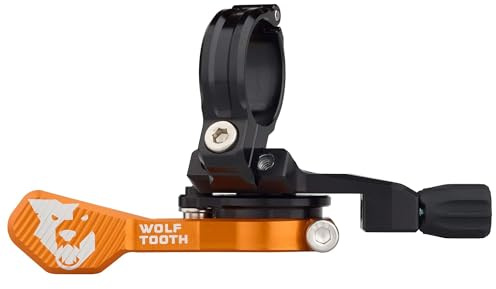 Wolf Tooth Remote Pro Remote Hebel, 22.2mm, orange, Remote-PRO-ORG | Wolf Tooth ReMote Pro Lenkerklemmhalterung – Orange Kabelbetätigte Dropper Fernbedienung