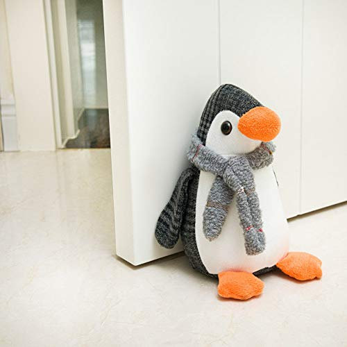 Forecronic Niedliche Türstopper Dekorative Türstopper für Haus und Büro, Pinguin beschwert Innenraum Türstopper Stoff gefüllte Tier Türstopper Boden dekorativ