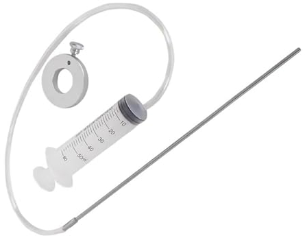 Motorcycle Fork Oil Level Tool, 60ml Fork Oil Tool Gauge Suspension Level Tuning with Adjustable Ring