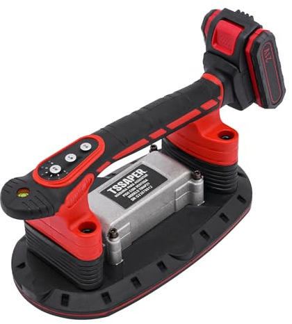 Ventosa eléctrica con ventosa de 6 marchas, 80 kg, potencia de adsorción con 2 baterías de litio para azulejos aplicables, tamaño 30-240 cm