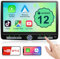 10,1 Zoll Android Autoradio mit Wireless CarPlay, 2G+32G Autoradio 1Din mit Bildschirm, Touchscreen Android Auto Radio Bluetooth Car-Play Display, Navi, WiFi, GPS, AM/FM/RDS, GooglePlay