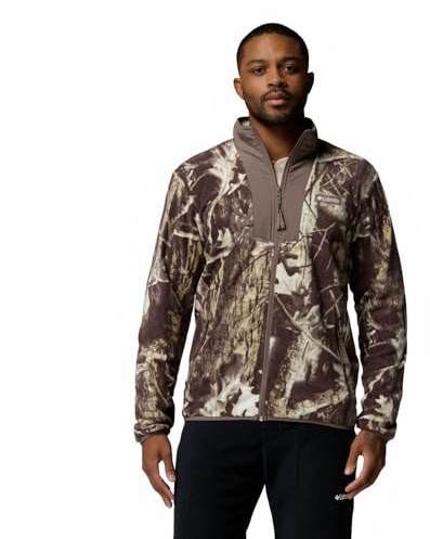 Columbia Herren Sequoia Grove Printed Full Zip Fleecejacke mit durchgehendem Reißverschluss (1er Pack)
