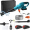 Idropulitrice a batteria, 100 bar, per Makita 18 V, portatile, con ugello 6 in 1, motore senza spazzole, 3500 W, 380 l/h, pistola a pressione portatile per auto, casa, prato, giardino (2 batterie)