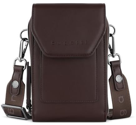 bugatti Almata Mobile Purse Bag Brown