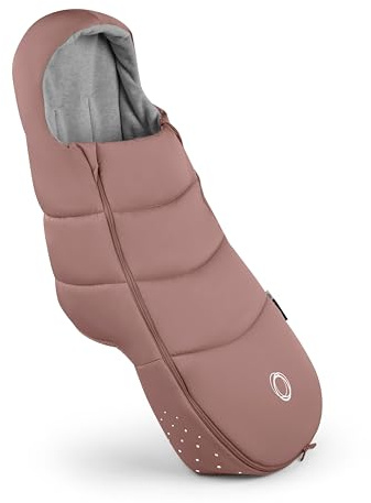 Bugaboo Ganzjahres Fußsack, wasserdichter und atmungsaktiver Fußwärmer | unverzichtbares Kinderwagen-Zubehör für Jede Jahreszeit, Dusty Pink