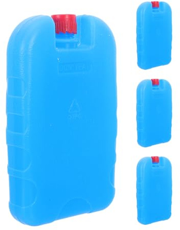 Bloc Réfrigérant Fête été 4pcs 250ml Pe Portable Fraîcheur | Boîtes à Cristaux de Glace, Usage Intérieur et Extérieur, Conservation Temporaire, Format Compact