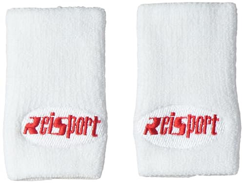 Reisport Bracelets de Gymnastique Blancs, Unisexe, Taille Unique, 12,7 cm, Protection du Poignet, poignées de Gymnastique, Bandeaux Anti-Transpiration