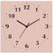 ARTLAND Wanddeko Wanduhr ohne Tickgeräusche Alu Funkuhr 30x30 cm Quadratisch Lautlos 12 Ziffern Farbig Schlichtes Design Altrosa S7KK