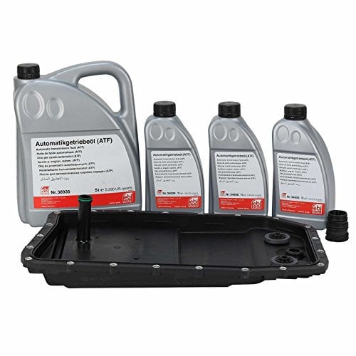Car-Parts24 Automatikgetriebeölwechsel-Set für BMW 6-Gang Automatikgetriebe 6HP26, 6HP28, 6HP32 mit Ölwanne, Dichtung, Filter, 8 Liter ATF Getriebeöl und Dichthülse
