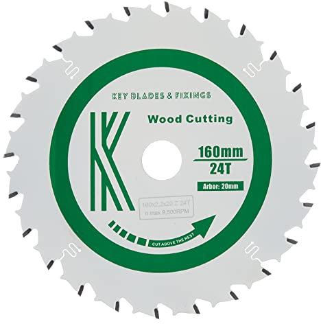 2202 Key Blades and Fixings 160mm x 20mm x 2.2mm 24T Track Saw Blade for Festool TS55 Teflon Coated Professional Quality Saw Blade Best for Quality and Price