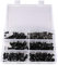 Alamor Kit De Boulon De Carénage De Moto 177Pcs Écrous Vis Clips pour Honda/Yamaha/Kawasaki/Suzuki - Noir