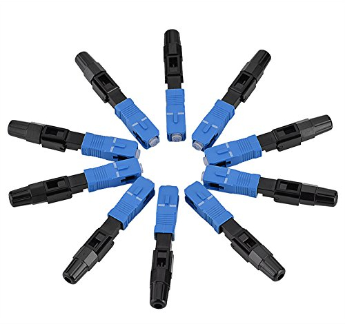Bewinner 10 teile/los SC/UPC Glasfaser Schnellkupplung Schnell Adapter Single Mode für FTTH/ODF