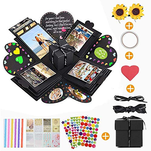 KIPIDA Kreative Überraschung Explosion Box, Muttertagsgeschenke, Explosion Gift Box Faltendes Scrapbooking Fotoalbum DIY Geburtstag, Geschenkideen für Mama, Frauen Freunde Geschenk, Jahrestag Hochzeit
