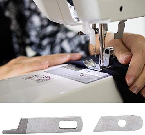 2 Stücke Nähmaschine Klinge, Multifunktions Haushalt Overlocker Oberen und Unteren Messer Set Fit für Sänger BABYLOCK SERGER MODELS-BL202 BL302 BL400Puppen