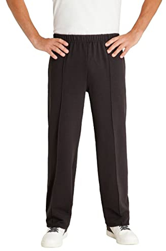hajo Herren Freizeithose - Kurhose mit abgesteppter Bügelfalte, Schwarz, Kurzgröße: 32