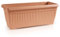 IMJ-Global Vaso Fioriera per piante Fiori TERRA Grande H27,7 da interno esterno Rettangolare Lungo Terracotta 30 Litri 70x30x27,7 cm design Classico in plastica da balcone