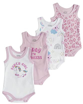 Chicco, Set Body Senza Maniche in Cotone, Intimo Neonato e Neonata, Designed in Italy