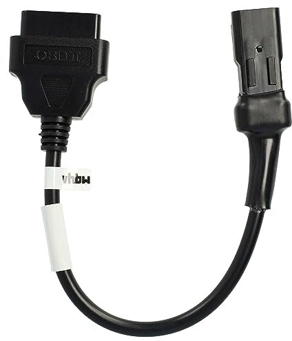 vhbw OBD2 Adapter 4Pin auf OBD2 16Pin kompatibel mit Ducati Hypermotard 821, 939, 939 SP Motorrad - 20 cm